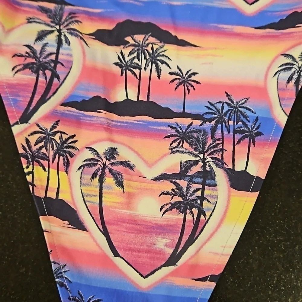 💕FRANKIES BIKINIS💕 Juju Bottom ~ Ocean Front Print XS NWT